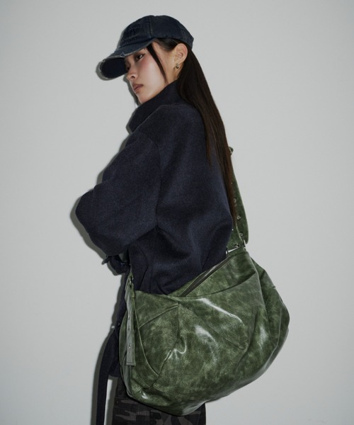 セール】ロゴ入りヴィンテージ風ボストンバッグ（ショルダーバッグ