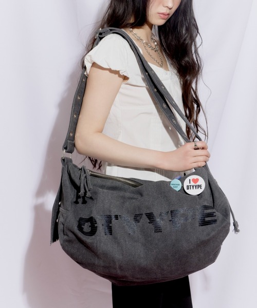 ロゴ入りヴィンテージ風ボストンバッグ（ショルダーバッグ）｜DTYYPE