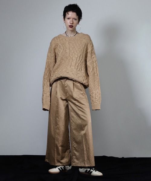 ROSE BUD(ローズバッド)の「ケーブルニット(ニット/セーター・レディース・ブルー/ベージュ/ブラック・ONE SIZE)」の12枚目の写真