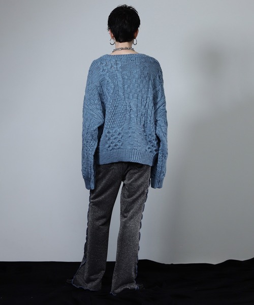 ROSE BUD(ローズバッド)の「ケーブルニット(ニット/セーター・レディース・ブルー/ベージュ/ブラック・ONE SIZE)」の22枚目の写真
