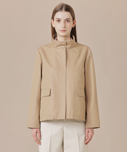 MACKINTOSH LONDON（マッキントッシュ ロンドン）の「ハイブリッドギャバジンスタンドカラーブルゾン（ブルゾン・レディース・ネイビー/ベージュ・40/38）」の5枚目の写真