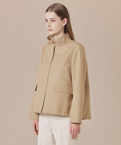 MACKINTOSH LONDON（マッキントッシュ ロンドン）の「ハイブリッドギャバジンスタンドカラーブルゾン（ブルゾン・レディース・ネイビー/ベージュ・40/38）」の6枚目の写真