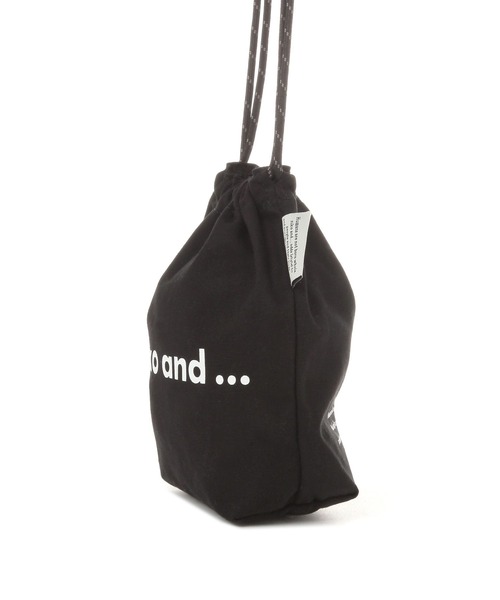 niko and...（ニコアンド）の「オリジナルニコロゴ巾着バッグ（ショルダーバッグ・レディース・ブラック/ホワイト・0）」の15枚目の写真