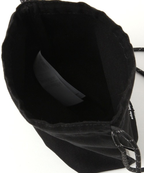 niko and...（ニコアンド）の「オリジナルニコロゴ巾着バッグ（ショルダーバッグ・レディース・ブラック/ホワイト・0）」の4枚目の写真