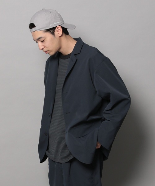 BAYFLOW（ベイフロー）の「【BUDDIES Dept.】ソフトヴィンテージテーラードジャケット[イージーケア]（テーラードジャケット・メンズ・ネイビー/ベージュ・LARGE/MEDIUM）」の2枚目の写真