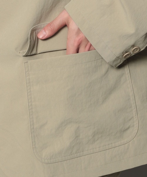 BAYFLOW（ベイフロー）の「【BUDDIES Dept.】ソフトヴィンテージテーラードジャケット[イージーケア]（テーラードジャケット・メンズ・ネイビー/ベージュ・LARGE/MEDIUM）」の4枚目の写真