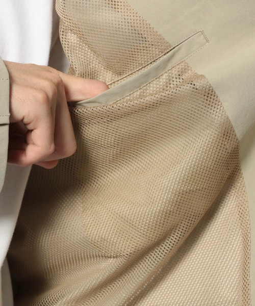 BAYFLOW（ベイフロー）の「【BUDDIES Dept.】ソフトヴィンテージテーラードジャケット[イージーケア]（テーラードジャケット・メンズ・ネイビー/ベージュ・LARGE/MEDIUM）」の9枚目の写真