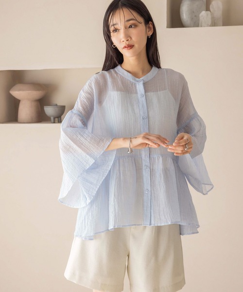 LOWRYS FARM（ローリーズファーム）の「ホップサックショートパンツ 253264（その他パンツ・レディース・ブラウン/チャコールグレー/アイボリー・FREE）」の6枚目の写真