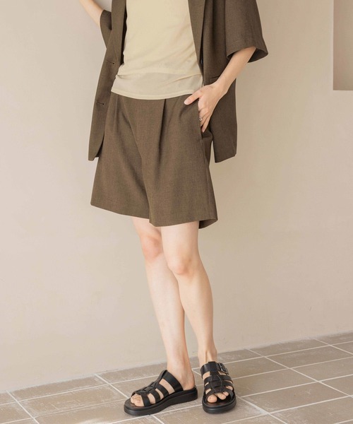 LOWRYS FARM（ローリーズファーム）の「ホップサックショートパンツ 253264（その他パンツ・レディース・ブラウン/チャコールグレー/アイボリー・FREE）」の13枚目の写真