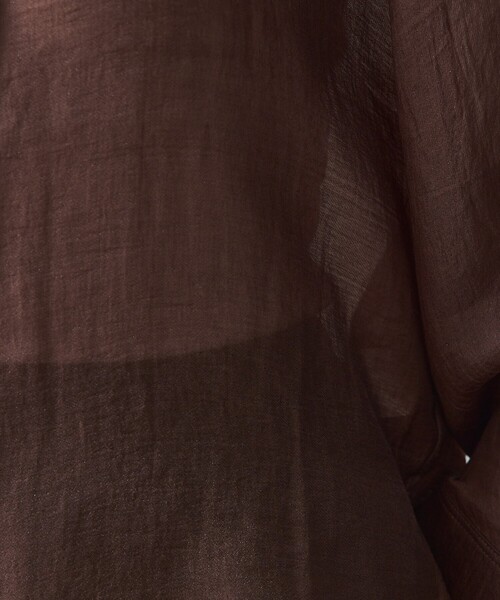 abahouse mavie(アバハウスマヴィ)の「シアードルマンシャツ(シャツ/ブラウス・レディース・ブラック/アイボリー/ブラウン/スモークピンク・フリー)」の17枚目の写真