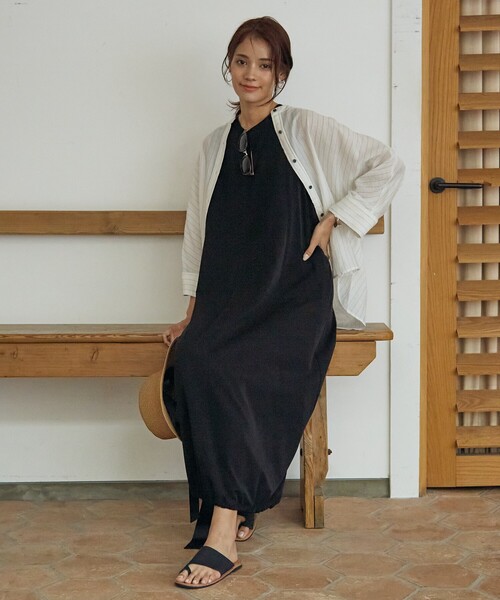 abahouse mavie(アバハウスマヴィ)の「シアードルマンシャツ(シャツ/ブラウス・レディース・ブラック/アイボリー/ブラウン/スモークピンク・フリー)」の10枚目の写真