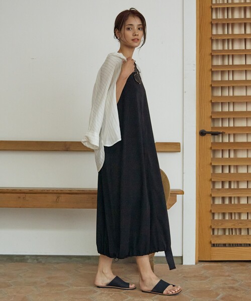 abahouse mavie(アバハウスマヴィ)の「シアードルマンシャツ(シャツ/ブラウス・レディース・ブラック/アイボリー/ブラウン/スモークピンク・フリー)」の9枚目の写真