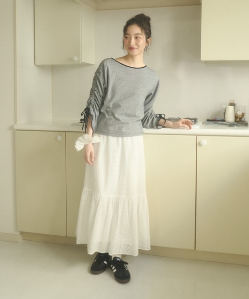 REMOON（リムーン）の「コットンレースロングスカート（スカート・レディース・ホワイト・FREE）」の10枚目の写真