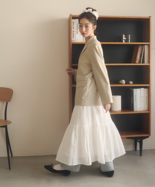 REMOON（リムーン）の「コットンレースロングスカート（スカート・レディース・ホワイト・FREE）」の21枚目の写真