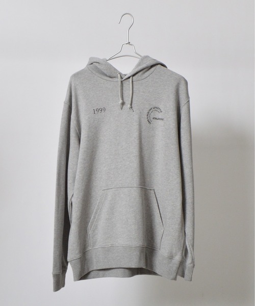 MODISH GAZE(モディシュガゼ)の「【MODISH GAZE】カップルイラスト裏毛フーディ(ATHLEISURE)(パーカー・レディース・オートミール/ネイビー/グリーン/ブラック/杢グレー・MEDIUM/LARGE)」の6枚目の写真