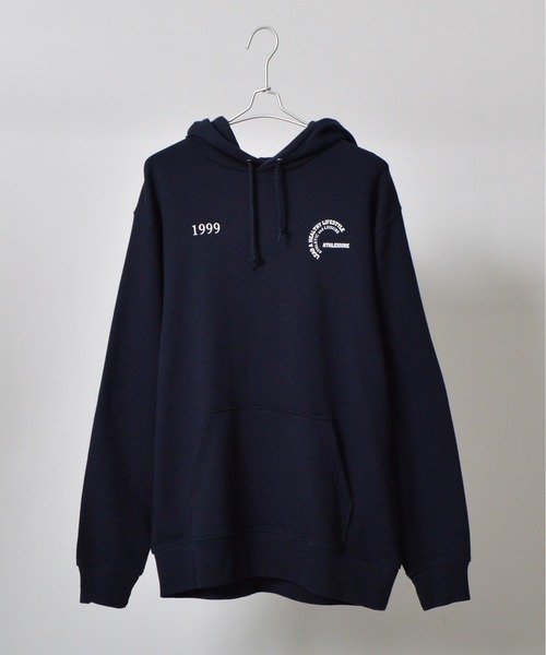 MODISH GAZE(モディシュガゼ)の「【MODISH GAZE】カップルイラスト裏毛フーディ(ATHLEISURE)(パーカー・レディース・オートミール/ネイビー/グリーン/ブラック/杢グレー・MEDIUM/LARGE)」の8枚目の写真