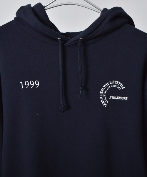 MODISH GAZE(モディシュガゼ)の「【MODISH GAZE】カップルイラスト裏毛フーディ(ATHLEISURE)(パーカー・レディース・オートミール/ネイビー/グリーン/ブラック/杢グレー・MEDIUM/LARGE)」の16枚目の写真