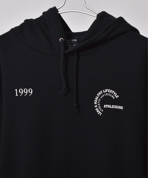 MODISH GAZE(モディシュガゼ)の「【MODISH GAZE】カップルイラスト裏毛フーディ(ATHLEISURE)(パーカー・レディース・オートミール/ネイビー/グリーン/ブラック/杢グレー・MEDIUM/LARGE)」の17枚目の写真