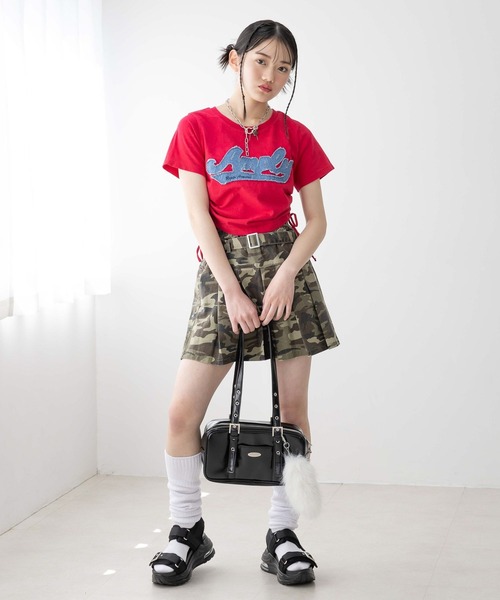 repipi armario(レピピ アルマリオ)の「ベルト付きアソートプリーツスカート(スカート・キッズ・レオパード/カモフラージュ・SMALL/MEDIUM/LARGE)」の19枚目の写真