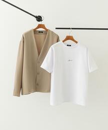 ITEMS URBANRESEARCH | ドライタッチカーディガン+刺繍ポンチTシャツセット(カーディガン/ボレロ)