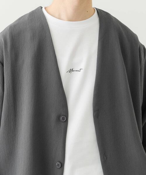 ITEMS URBANRESEARCH(アイテムズ アーバンリサーチ)の「ドライタッチカーディガン+刺繍ポンチTシャツセット(カーディガン/ボレロ・メンズ・チャコールグレー/ブラック/ベージュ/ネイビー・SMALL/MEDIUM/LARGE)」の14枚目の写真