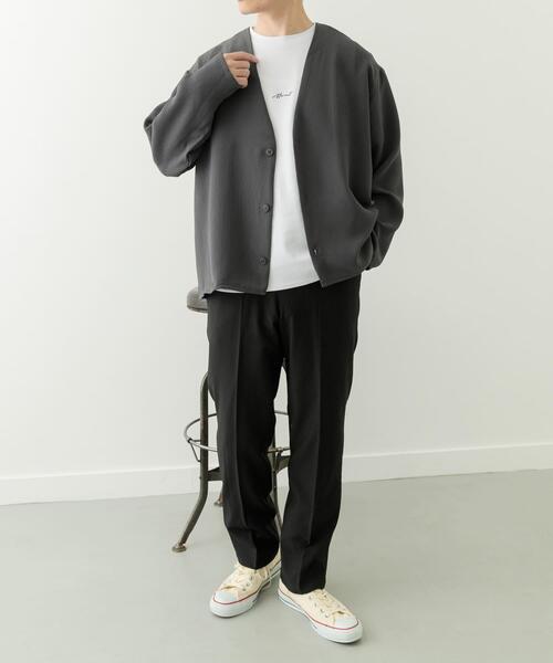 セール】ドライタッチカーディガン+刺繍ポンチTシャツセット