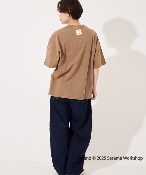 FRUIT OF THE LOOM(フルーツオブザルーム)の「【FRUIT OF THE LOOM】 SESAME STREET×FTL フォトTシャツ C/セサミストリート コラボ(Tシャツ/カットソー・メンズ・ライトブラウン/オフホワイト/チャコール・L/M/S)」の10枚目の写真