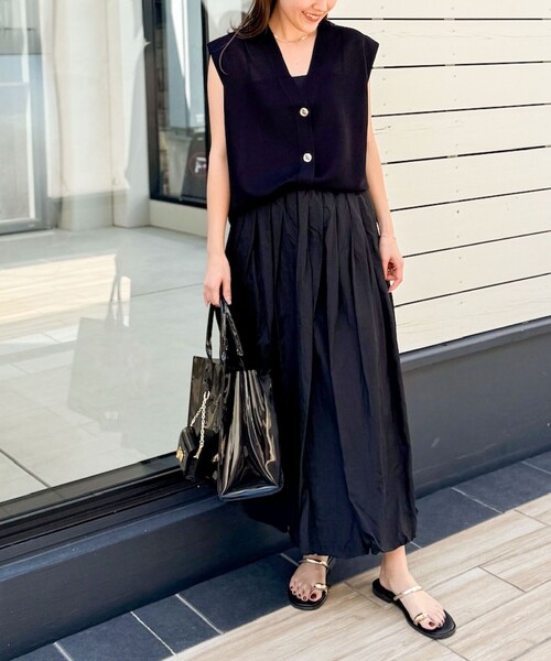 NOLLEY’S（ノーリーズ）の「バルーンスカート（スカート・レディース・ブラック/オフホワイト/ブラウン・38）」の16枚目の写真