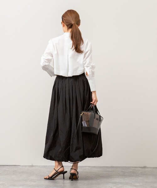 NOLLEY’S（ノーリーズ）の「バルーンスカート（スカート・レディース・ブラック/オフホワイト/ブラウン・38）」の20枚目の写真