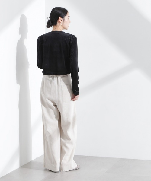 NANO universe(ナノユニバース)の「シアーベロアメニーボタンカーディガン(カーディガン/ボレロ・レディース・モカ/ブラック/ライトブルー・FREE)」の19枚目の写真