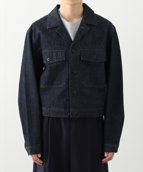 LEMAIRE(ルメール)の「LEMAIRE (ルメール) TRUCKER JACKET OW1142LD068(デニムジャケット・メンズ・ネイビー・48/46)」の4枚目の写真