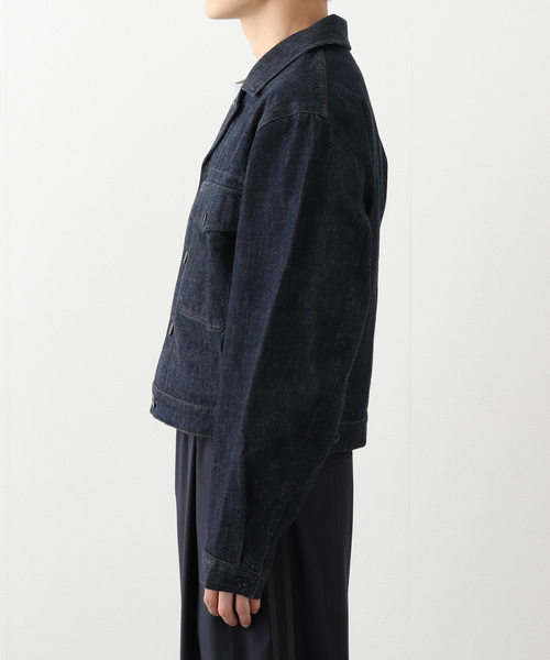 LEMAIRE(ルメール)の「LEMAIRE (ルメール) TRUCKER JACKET OW1142LD068(デニムジャケット・メンズ・ネイビー・48/46)」の5枚目の写真