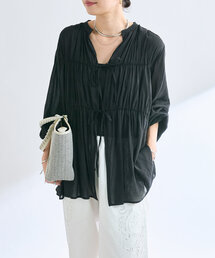 RIVE DROITE | 【一枚でも羽織でも活躍!】ギャザーストリングブラウス(シャツ/ブラウス)