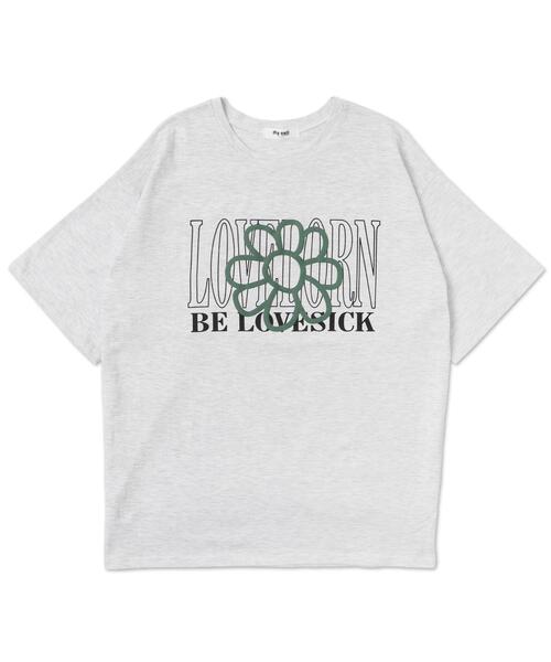 WOND(ウォンド)の「WOND/フラワーロゴT(Tシャツ/カットソー・レディース・杢グレー/ネイビー・FREE)」の12枚目の写真