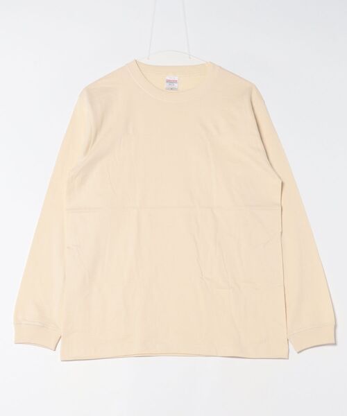 A by MAGASIN DE MODE(エーバイマガジンデモード)の「【A by MAGASIN DE MODE】premium cotton rib long sleeve t-shirt / プレミアム コットン リブロングスリーブ(Tシャツ/カットソー・レディース・ナチュラル/スミクロ/ホワイト/バーガンディー・S/M)」の4枚目の写真