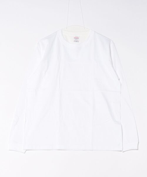 A by MAGASIN DE MODE(エーバイマガジンデモード)の「【A by MAGASIN DE MODE】premium cotton rib long sleeve t-shirt / プレミアム コットン リブロングスリーブ(Tシャツ/カットソー・レディース・ナチュラル/スミクロ/ホワイト/バーガンディー・S/M)」の2枚目の写真