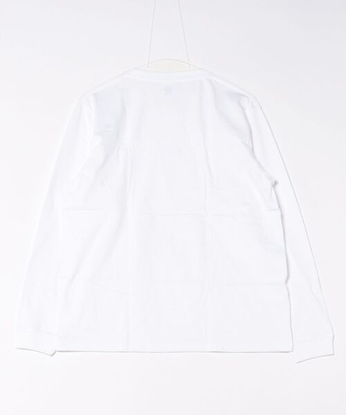 A by MAGASIN DE MODE(エーバイマガジンデモード)の「【A by MAGASIN DE MODE】premium cotton rib long sleeve t-shirt / プレミアム コットン リブロングスリーブ(Tシャツ/カットソー・レディース・ナチュラル/スミクロ/ホワイト/バーガンディー・S/M)」の5枚目の写真