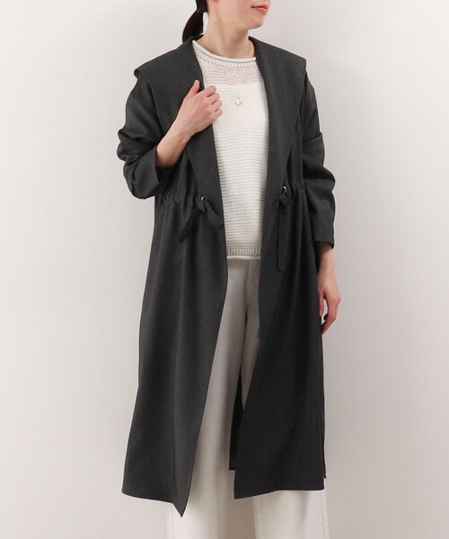 MICO COULIER（ミコクリエ）の「ドライタンブラーコート（その他アウター・レディース・キナリ/ネイビー・38）」の2枚目の写真