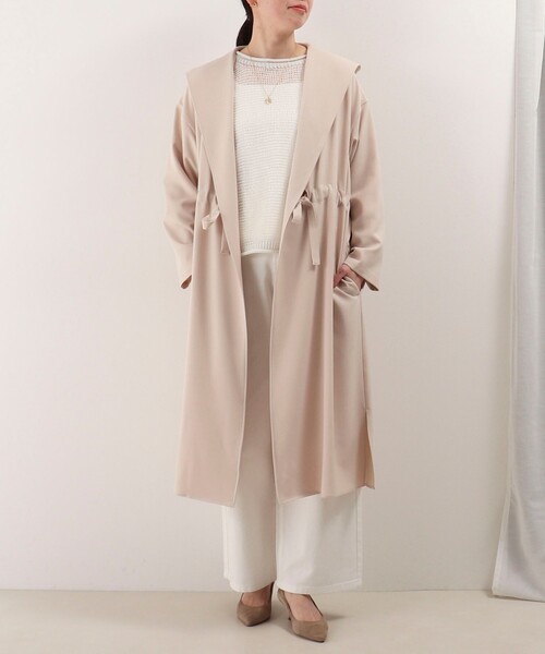 MICO COULIER（ミコクリエ）の「ドライタンブラーコート（その他アウター・レディース・キナリ/ネイビー・38）」の4枚目の写真