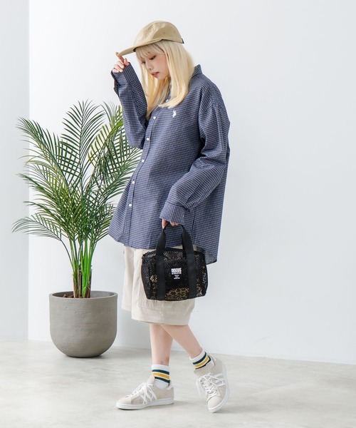 U.S. POLO ASSN.(ユーエスポロアッスン)の「【U.S. POLO ASSN./ユーエスポロアッスン】ワンポイント刺繍ロゴ オーバーサイズ L/S レギュラーカラーブロード(シャツ/ブラウス・メンズ・ブラック/サックスブルー/ネイビー/ホワイト/ブルー・M/L)」の17枚目の写真