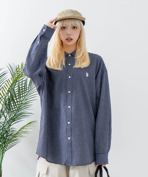 U.S. POLO ASSN.(ユーエスポロアッスン)の「【U.S. POLO ASSN./ユーエスポロアッスン】ワンポイント刺繍ロゴ オーバーサイズ L/S レギュラーカラーブロード(シャツ/ブラウス・メンズ・ブラック/サックスブルー/ネイビー/ホワイト/ブルー・M/L)」の20枚目の写真