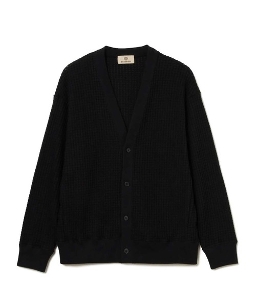 SEAGREEN（シーグリーン）の「Seagreen BIG WAFFLE CARDIGAN（カーディガン/ボレロ・メンズ・クリーム/ロイヤルブルー/ブラック・L/XL/M）」の4枚目の写真