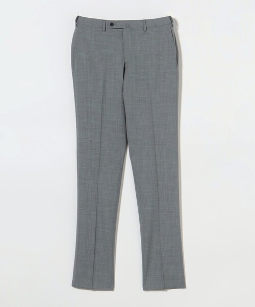 【UNITED ARROWS】美品 ノーカラーパンツ ストレッチ ウォッシャブル ウォッシャブル フラノ ツイル ワイド ユーティリティパンツ W2