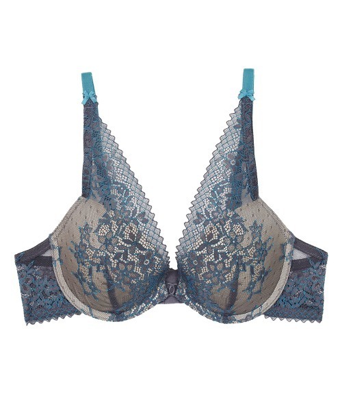 ANNEBRA（アンブラ）の「Reflex デコルテレースモールドカップブラジャー（ブラジャー・レディース・パープル/ダークグレー・B70/C70/D70/B75/C75/E70/E75/F70/F75/D80/G70/G75/D75/E80/C80）」の4枚目の写真