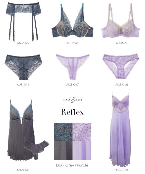 ANNEBRA（アンブラ）の「Reflex デコルテレースモールドカップブラジャー（ブラジャー・レディース・パープル/ダークグレー・B70/C70/D70/B75/C75/E70/E75/F70/F75/D80/G70/G75/D75/E80/C80）」の19枚目の写真