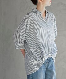 rps（アールピーエス）の「スキッパー６分袖ブラウス（シャツ/ブラウス）」