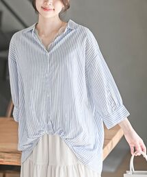 rps（アールピーエス）の「スキッパー６分袖ブラウス（シャツ/ブラウス）」