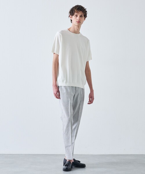 5351 POUR LES HOMMES（ゴーサンゴーイチプールオム）の「【定番人気】セーターマシーン クルーネック Tシャツ（Tシャツ/カットソー・メンズ・ホワイト/ブラック・44/50/48/46）」の14枚目の写真