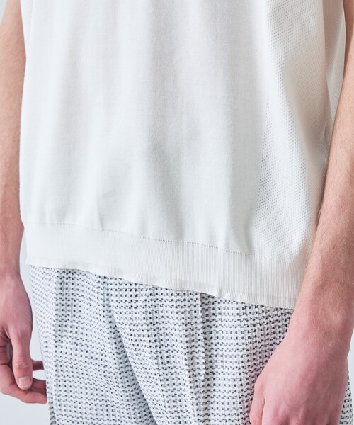 5351 POUR LES HOMMES（ゴーサンゴーイチプールオム）の「【定番人気】セーターマシーン クルーネック Tシャツ（Tシャツ/カットソー・メンズ・ホワイト/ブラック・44/50/48/46）」の8枚目の写真