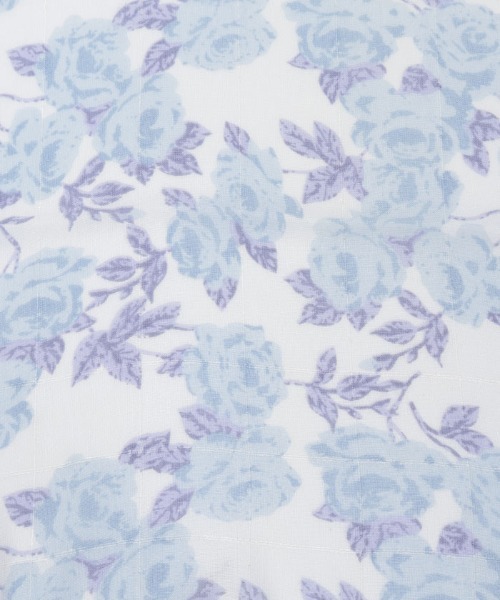 axes femme（アクシーズファム）の「ローズプリントストール（マフラー・レディース・ベージュ/ブルー・FREE）」の6枚目の写真